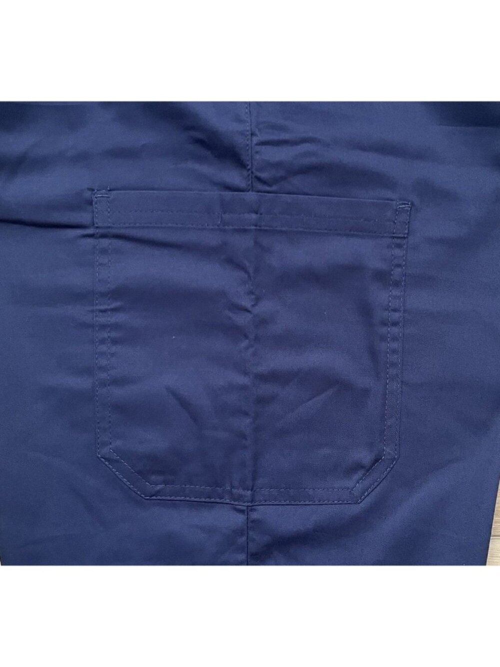 NWT Butter Soft Stretch Blue Knit Waistband Scrub Pants - Women Size Medium - Picture 7 of 12